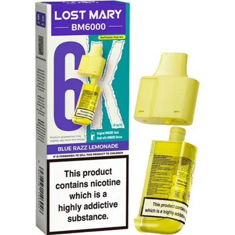 LOST MARY BM6000 BLUE RAZZ LEMONADE
