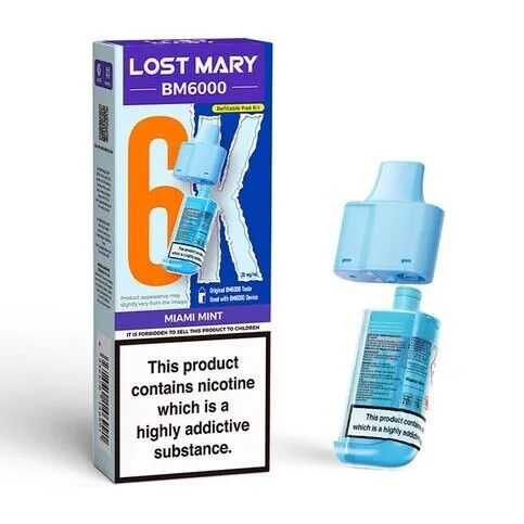 Lost Mary BM6000 Miami Mint Refill Pack