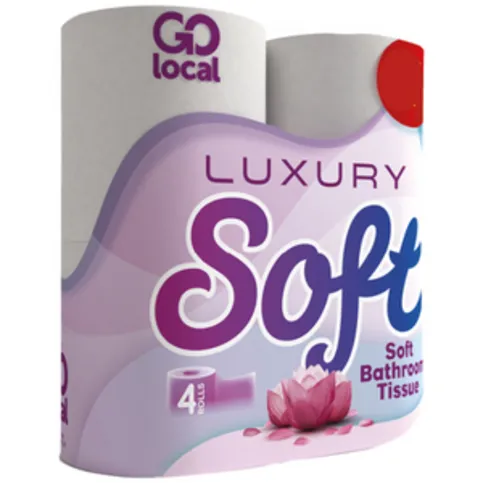 Go Local Luxury Soft Toilet Paper 4 Pack