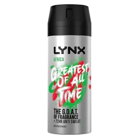 Lynx Africa +72 Hour Anti Sweat Body Spray 