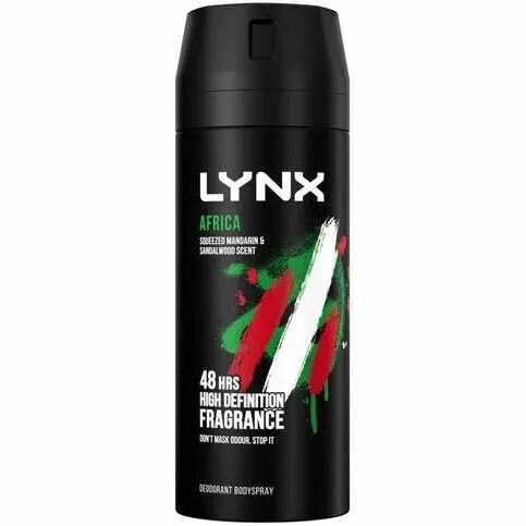 Lynx Africa Deodorant 200ml - Toiletries