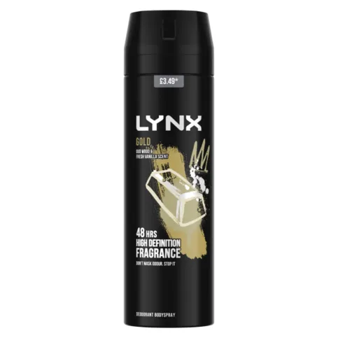 Lynx Body Spray Gold 200ml