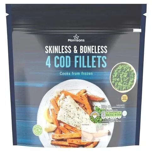 M 4 Cod Fillets 360g (Frozen)