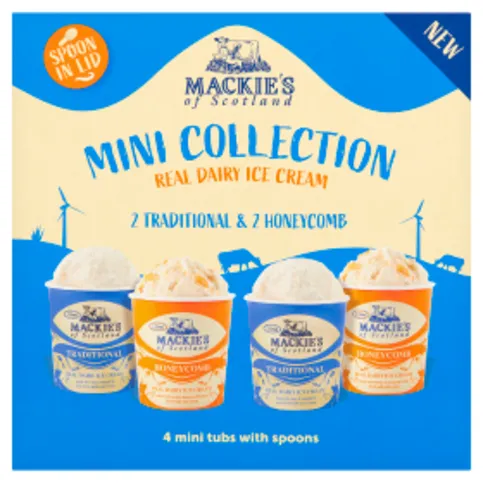 Mackie's of Scotland Mini Collection Real Dairy Ice Cream 4 x 120ml