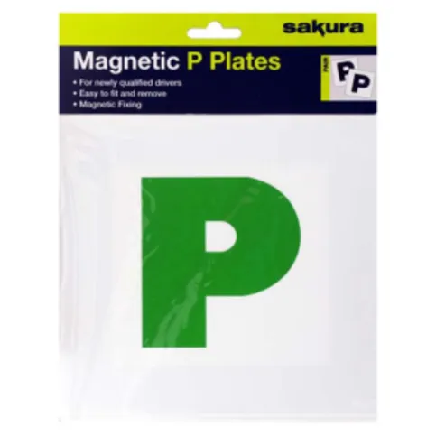 Magnetic Green P Plates 2 Pack