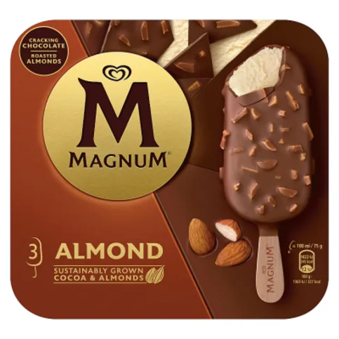 Magnum Ice Cream Sticks Almond 3 x 100ml