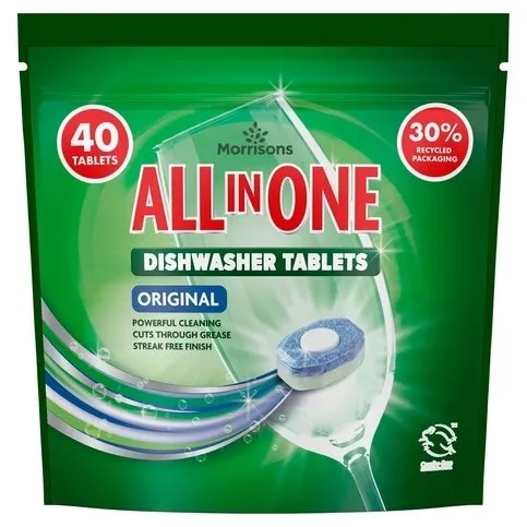 Morrisons All in One Original Dishwasher Tablets 40pk