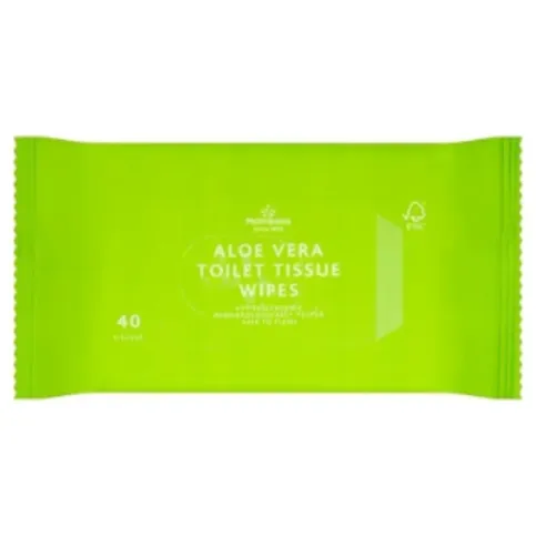 Morrisons Aloe Vera Toilet Tissue Wipes 40 Tissues