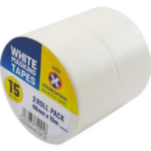 Marksman White Masking Tapes 2 Roll Pack