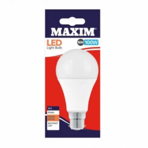 Maxim LED GLS 16w - 100w BC Warm White Bayonet Cap