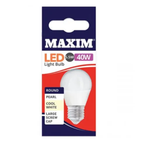 Maxim LED Warm White Large Screw Cap 40w