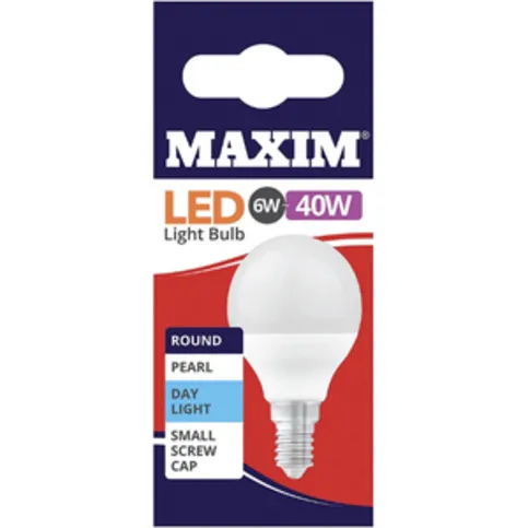 Maxim LED Round Small Edison Screw Cap 6w