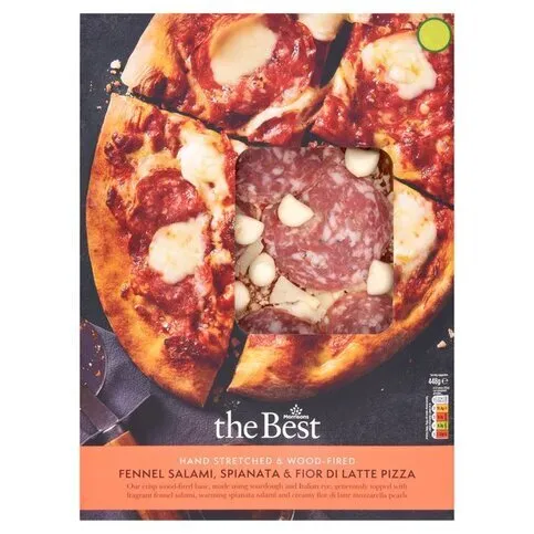Morrisons Best Salami & Fior De Latte Pizza 448g