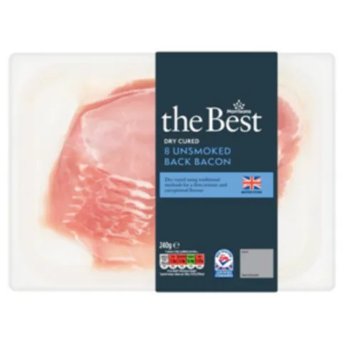 Morrisons Best Unsmoked Back Bacon 240g