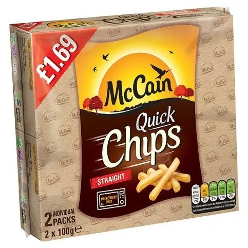 FROZEN: MCCAIN QUICK CHIPS 2PK PM£1.69 200G