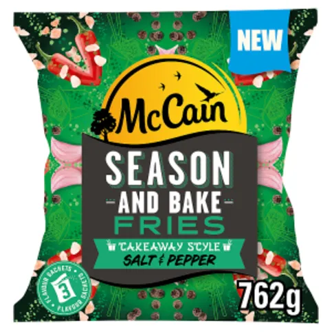 McCain Season and Bake Fries Takeaway Style Salt & Pepper 762g