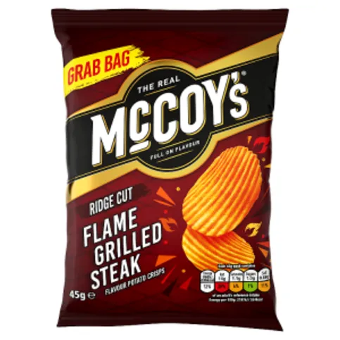 McCoy's Flame Grilled Steak Grab Bag Crisps 45g