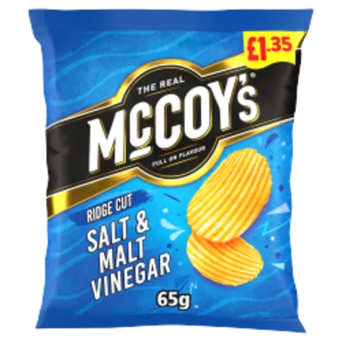 MCCOYS SALT & MALT VINEGAR PM£1.35 65G