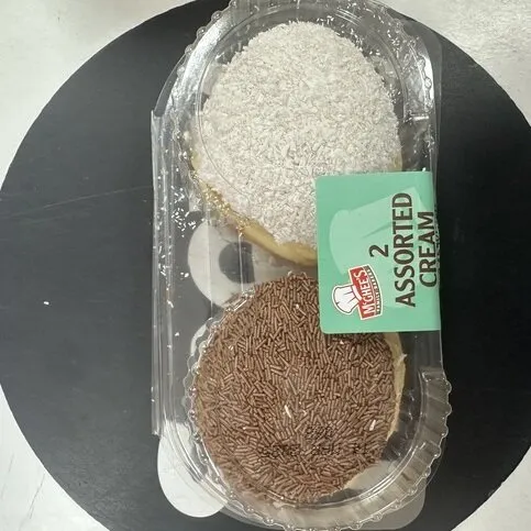 MCGHEES 2 ASSORTED CREAM DOUGHNUTS