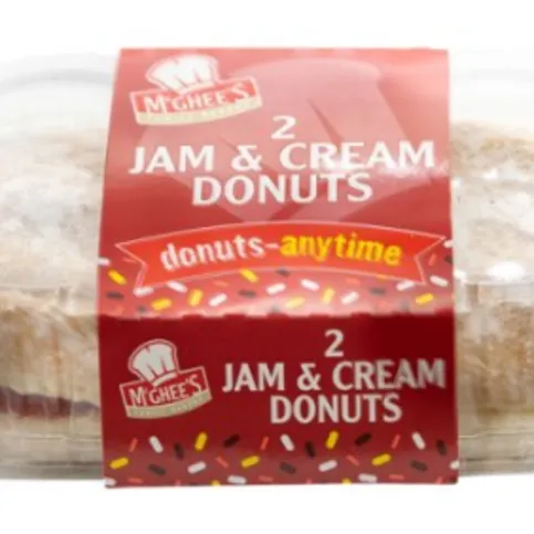 McGhee's 2 Jam & Cream Donuts