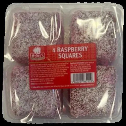 McGhee's 4 Raspberry Squares