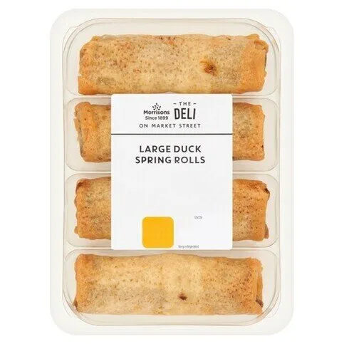 Morrisons Deli Express Large Duck Spring Rolls 220g