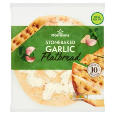 Morrisons Garlic Flatbread 255g