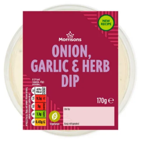Morrisons Onion Garlic & Herb Dip 170g