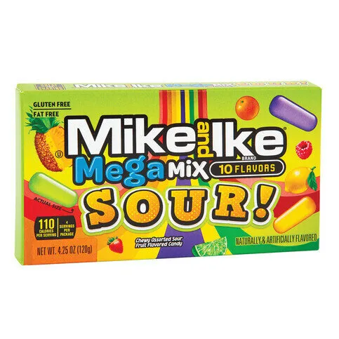 Mike & Ike Mega Mix Sour 120g