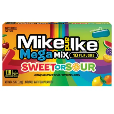 Mike N Ike Mix Sweet Or Sour 120g