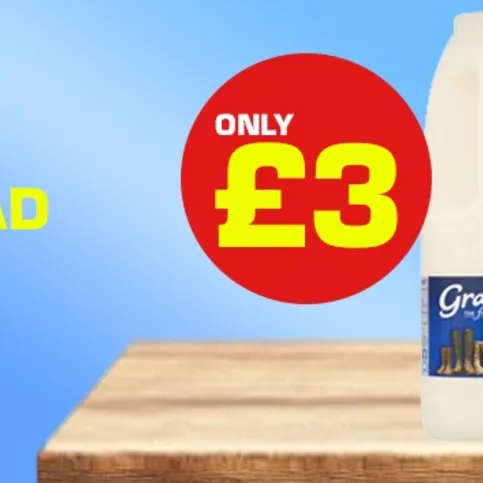 2 for £3 Milk 2L