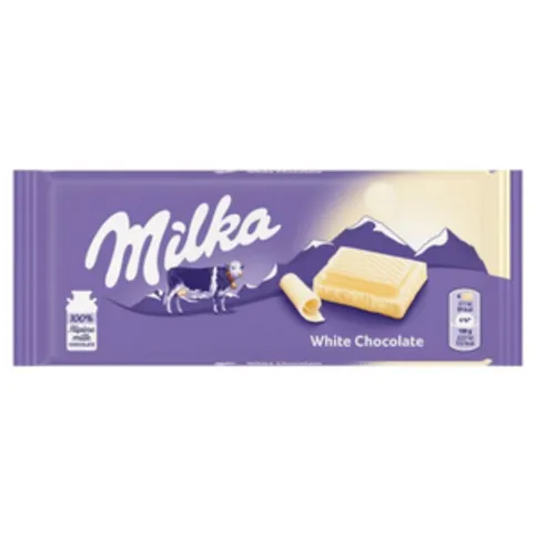 Milka White Chocolate 100g