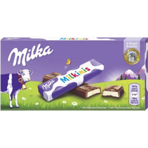 Milka Milkinis Chocolate Bar 8 Pack 87.5g