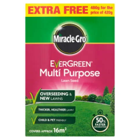 Miracle-Gro Evergreen Multi Purpose Lawn Seed 480g