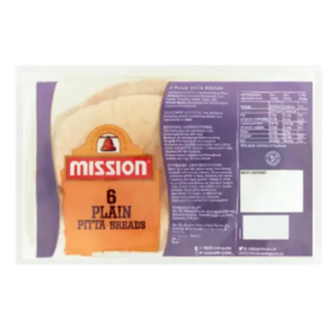 Mission Plain Pitta Breads 6 Pack