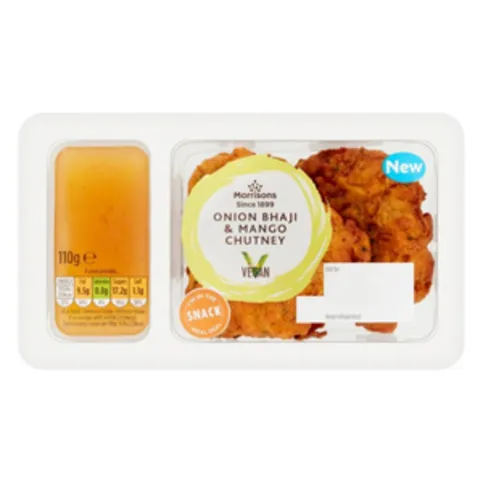 Morrisons Onion Bhaji & Mango Chutney Snack Pot 110g