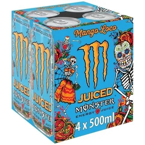 Monster Energy Mango Loco 4pk Can P 500ml