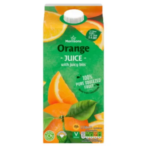 Morrisons 100% Fruit Orange Bits Juice 1.5L