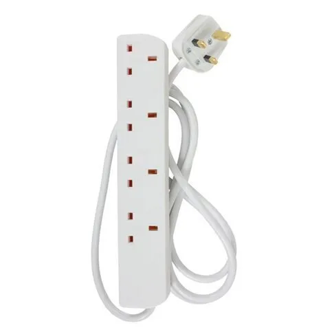 Morrisons 13 Amp 4 Gang Switch Extension Lead 2m
