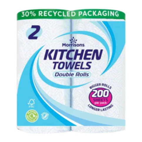 Morrisons Double Kitchen Rolls 2 Pack