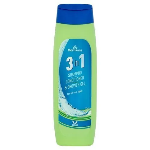 Morrisons 3 In 1 Shampoo, Conditioner & Shower Gel 300ml