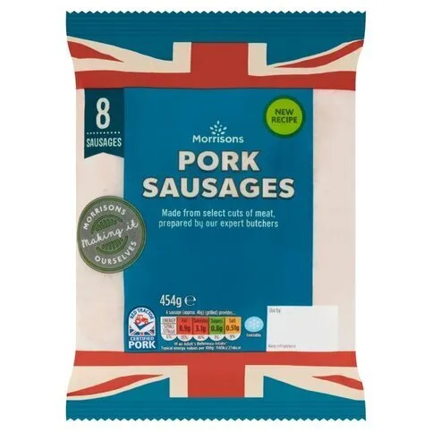 Morrisons 8 Butchers Style Pork Sausages 454g