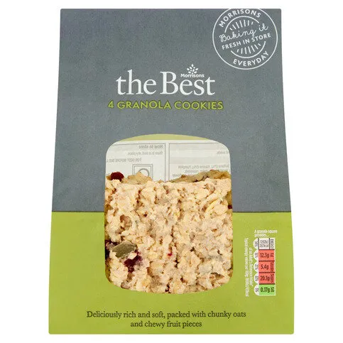 Morrisons Best Granola Cookies 4pack
