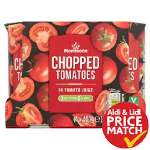 Morrisons Chopped Tomatoes 4x400g