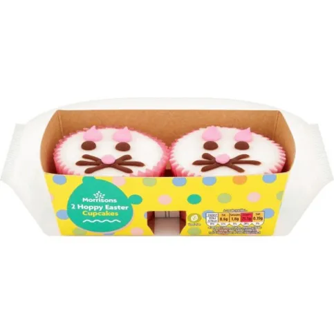 Morrisons Flooded Bunny Cupcakes 2 Pack