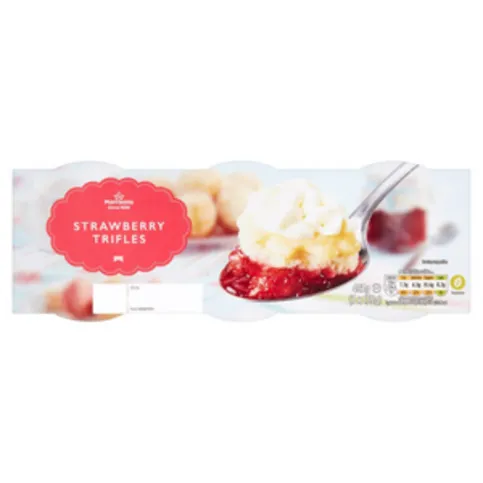 Morrisons Kitchen Strawberry Trifles 3 x 135g