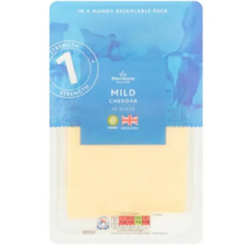 Morrisons Mild Cheddar Slices 240g