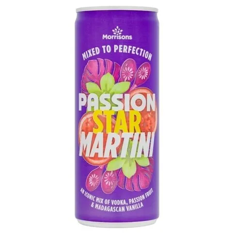 Morrisons Passion Star Martini 250ml (abv 3.4%)