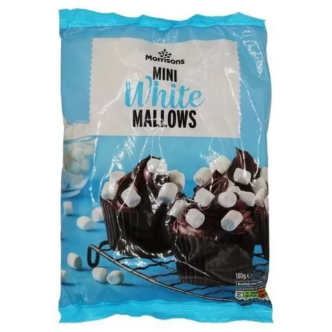 Morrisons Pink And White Mini Marshmallows 180g