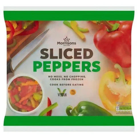 Morrisons Ready Prepared Sliced Peppers 500g